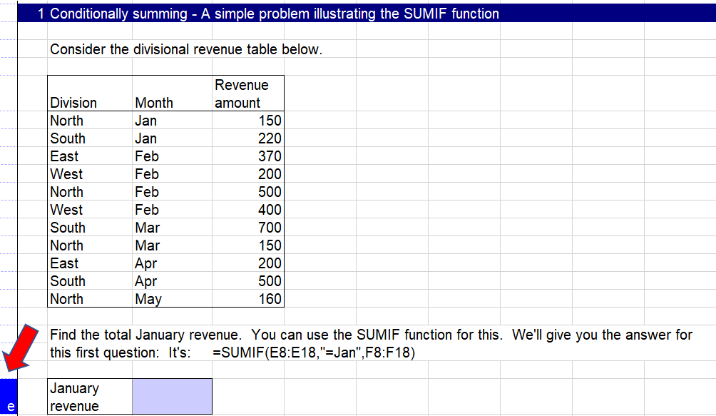Online resources - Blue marker shows unanswered question